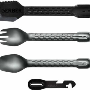 Gerber Gear 31-003463N ComplEAT Camping Utensils Cooking Tool Set, Onyx