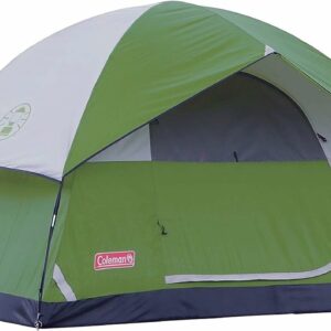 Coleman Sundome Camping Tent, 2/3/4/6 Person Dome Tent with Snag-Free Poles for Easy Setup in Under 10 Mins, Included Rainfly Blocks Wind & Rain, Tent for Camping, Festivals, Backyard, Sleepovers