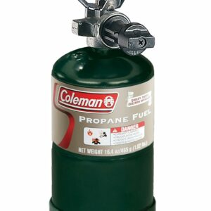 Coleman Bottletop Propane Camping Stove, Portable 1-Burner Adjustable Stove with Wind Baffles, Pressure Regulator, and 10,000 BTUs of Power; Great for Camping, Hiking, Backpacking, & More