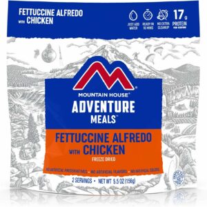 Mountain House Fettuccine Alfredo with Chicken | Freeze Dried Backpacking & Camping Food | 2-Servings