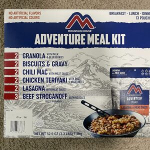 HM Mountain House Adventure Meal KIT, Breakfast - Lunch - Dinner, 13 Pouches