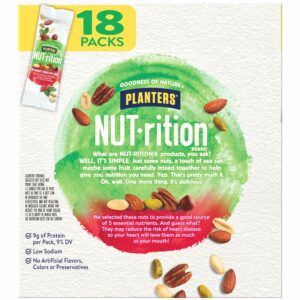 PLANTERS NUT-rition Heart Healthy Nut Mix, Snack Mix, 1.5 oz, 18 Count